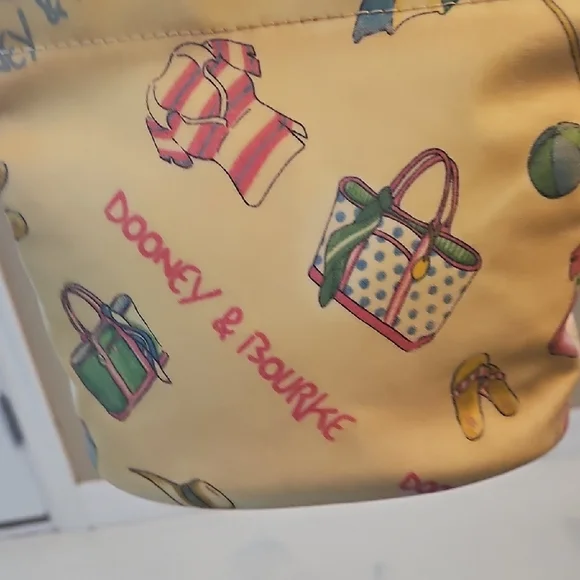 Dooney & Bourke Yellow Graphic Tote - Picture 5 of 11